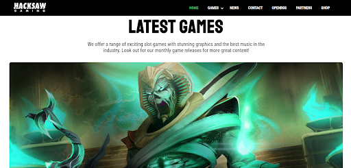 Hacksaw Gaming Dashboard